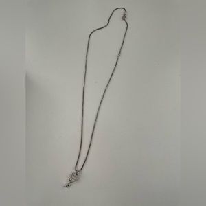NEVER WORN silver key with diamonds